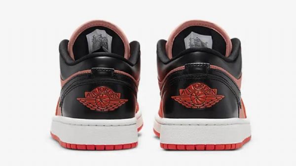 Nike Air Jordan 1 Matalat Kengät Naisille Musta Oranssi