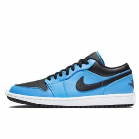 Nike Air Jordan 1 Matalat Kengät Naisille Musta Sininen