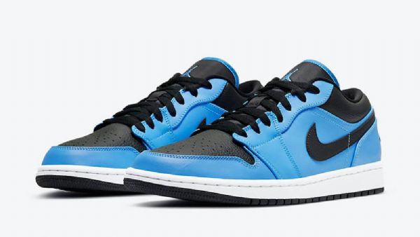 Nike Air Jordan 1 Matalat Kengät Naisille Musta Sininen