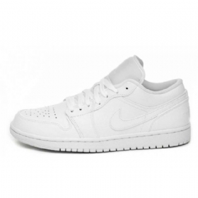 Nike Air Jordan 1 Matalat Kengät Naisille Valkoinen
