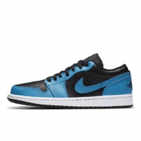 Nike Air Jordan 1 Matalat Laserkengät Naisille Sininen Musta