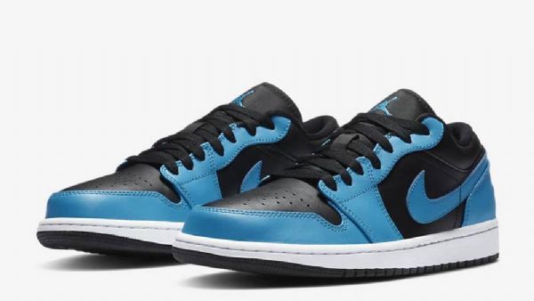 Nike Air Jordan 1 Matalat Laserkengät Naisille Sininen Musta