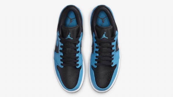 Nike Air Jordan 1 Matalat Laserkengät Naisille Sininen Musta
