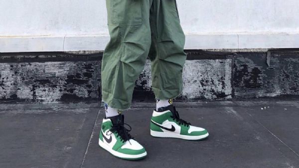 Nike Air Jordan 1 Matalat Mäntykengät Miehille Vihreä