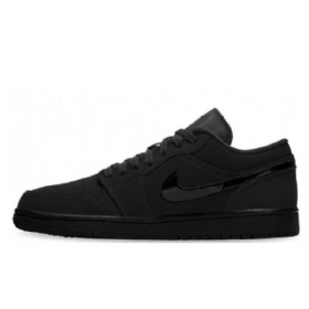 Nike Air Jordan 1 Matalat Miesten Kolmikengät Mustat