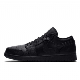 Nike Air Jordan 1 Matalat Naisten Kolmikengät Mustat