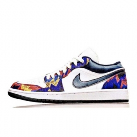 Nike Air Jordan 1 Matalat Neuletossut Miesten Moniväriset