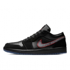 Nike Air Jordan 1 Matalat Orbit Kengät Miehille Musta Punainen