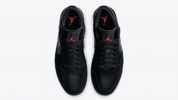Nike Air Jordan 1 Matalat Orbit Kengät Miehille Musta Punainen