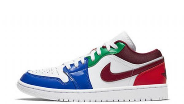 Nike Air Jordan 1 Matalat Patenttiväriset Naisten Moniväriset Kengät