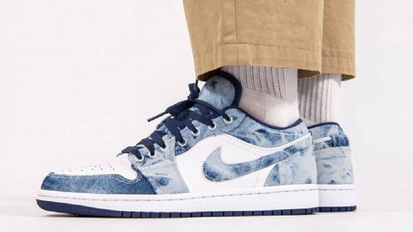 Nike Air Jordan 1 Matalat Pestyt Kengät Naisille Siniset