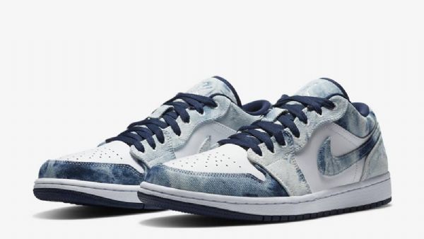 Nike Air Jordan 1 Matalat Pestyt Kengät Naisille Siniset