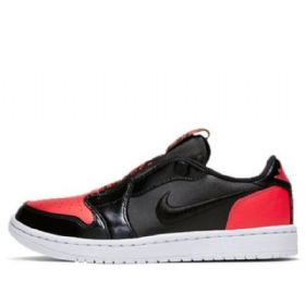 Nike Air Jordan 1 Matalat Slip Retro Koripallokengät Naisille Musta Punainen