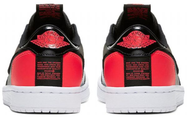 Nike Air Jordan 1 Matalat Slip Retro Koripallokengät Naisille Musta Punainen
