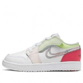Nike Air Jordan 1 Matalat Topit Alt Ps Retro Koripallokengät Lapsille Valkoinen