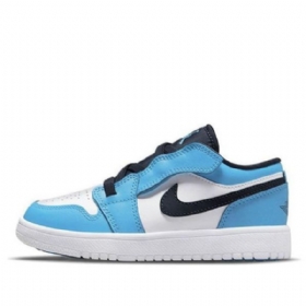 Nike Air Jordan 1 Matalat Topit Alt Ps Retro Koripallokengät Miehille Sininen Valkoinen