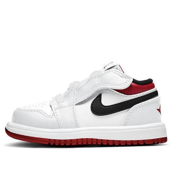 Nike Air Jordan 1 Matalat Topit Alt Td Kengät Lapsille Valkoinen Punainen