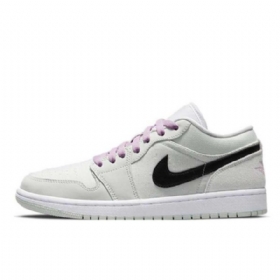 Nike Air Jordan 1 Matalat Topit Barely Kengät Miehille Vihreä Vaaleanpunainen