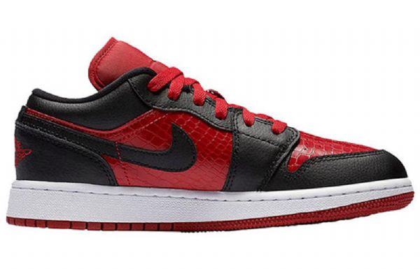 Nike Air Jordan 1 Matalat Topit Bg Retro Koripallokengät Miehille Punainen Musta