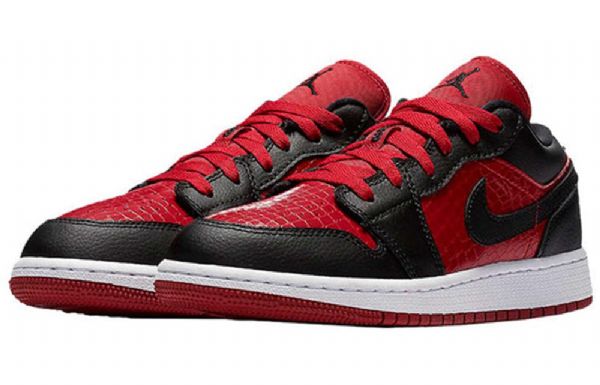 Nike Air Jordan 1 Matalat Topit Bg Retro Koripallokengät Miehille Punainen Musta