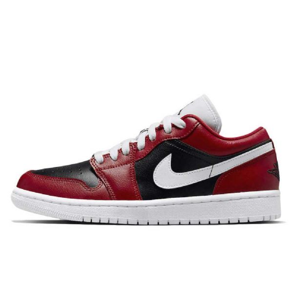 Nike Air Jordan 1 Matalat Topit Chicago Flip Kengät Naisille Punainen Valkoinen