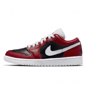 Nike Air Jordan 1 Matalat Topit Chicago Flip Kengät Naisille Punainen Valkoinen