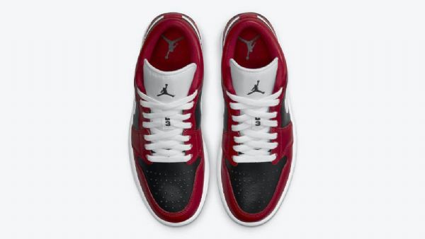 Nike Air Jordan 1 Matalat Topit Chicago Flip Kengät Naisille Punainen Valkoinen