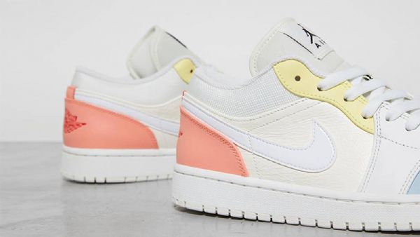 Nike Air Jordan 1 Matalat Topit Citron Summit Kengät Miehille Valkoinen