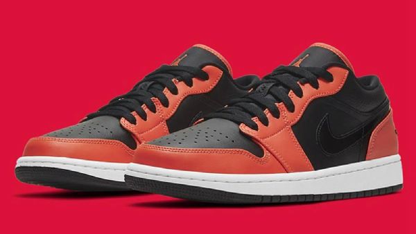 Nike Air Jordan 1 Matalat Topit Crimson Kengät Miehille Oranssi
