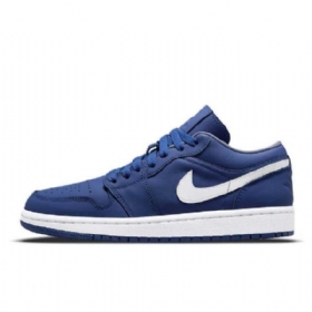 Nike Air Jordan 1 Matalat Topit Deep Royal Kengät Naisille Laivastonsininen