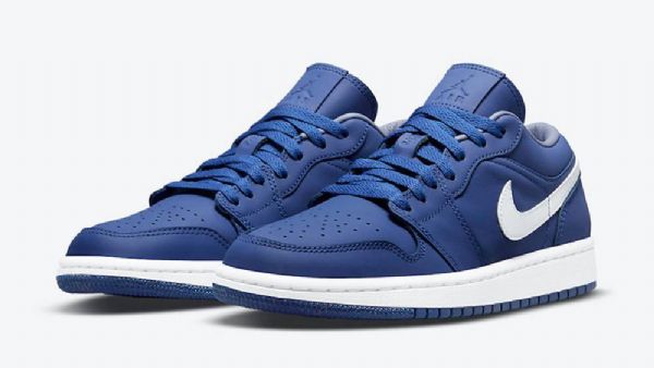Nike Air Jordan 1 Matalat Topit Deep Royal Kengät Naisille Laivastonsininen