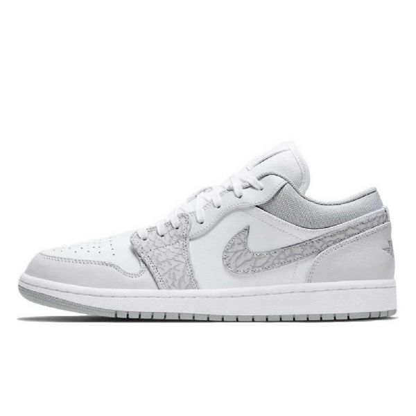 Nike Air Jordan 1 Matalat Topit Elephant Print Berlin Kengät Miehille Harmaa