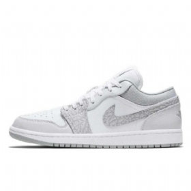 Nike Air Jordan 1 Matalat Topit Elephant Print Berlin Kengät Miehille Harmaa
