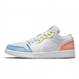 Nike Air Jordan 1 Matalat Topit Ensimmäisiin Miesten Valmentajakenkiini Valkoinen