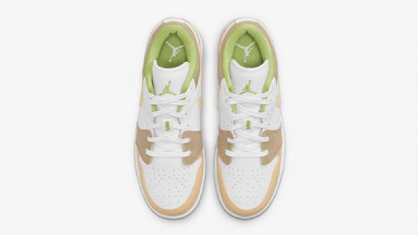 Nike Air Jordan 1 Matalat Topit Gs-kengät Naisille Beige Valkoinen Vaaleanpunainen