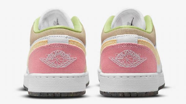 Nike Air Jordan 1 Matalat Topit Gs-kengät Naisille Beige Valkoinen Vaaleanpunainen