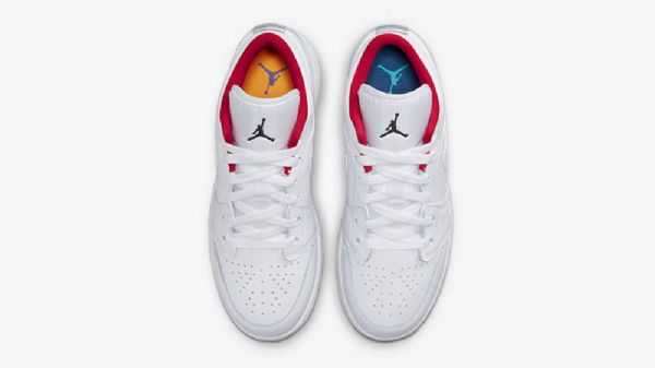 Nike Air Jordan 1 Matalat Topit Gs-kengät Naisille Valkoinen Punainen