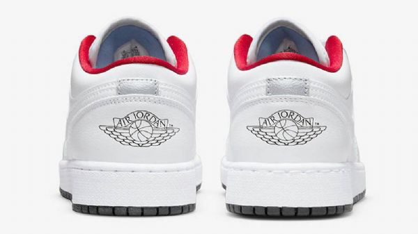 Nike Air Jordan 1 Matalat Topit Gs-kengät Naisille Valkoinen Punainen