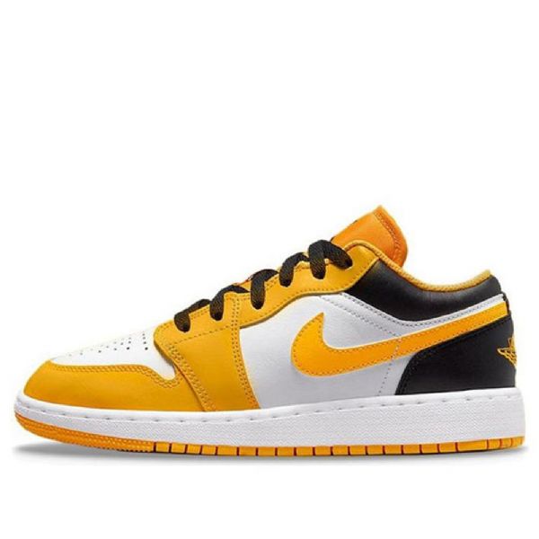 Nike Air Jordan 1 Matalat Topit Gs Koripallokengät Miehille Kultavalkoinen