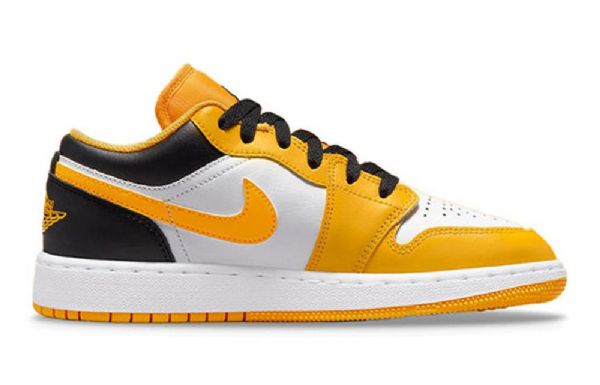 Nike Air Jordan 1 Matalat Topit Gs Koripallokengät Miehille Kultavalkoinen