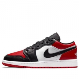 Nike Air Jordan 1 Matalat Topit Gs Koripallokengät Miehille Punainen Musta Valkoinen