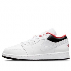 Nike Air Jordan 1 Matalat Topit Gs Koripallokengät Miehille Punainen Valkoinen