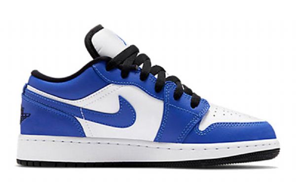 Nike Air Jordan 1 Matalat Topit Gs Koripallokengät Miehille Sininen Valkoinen