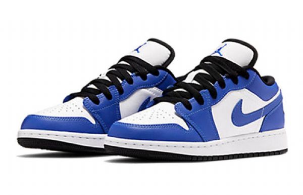 Nike Air Jordan 1 Matalat Topit Gs Koripallokengät Miehille Sininen Valkoinen