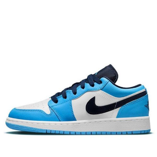 Nike Air Jordan 1 Matalat Topit Gs Koripallokengät Miehille Sininen Valkoinen