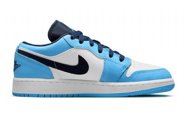 Nike Air Jordan 1 Matalat Topit Gs Koripallokengät Miehille Sininen Valkoinen