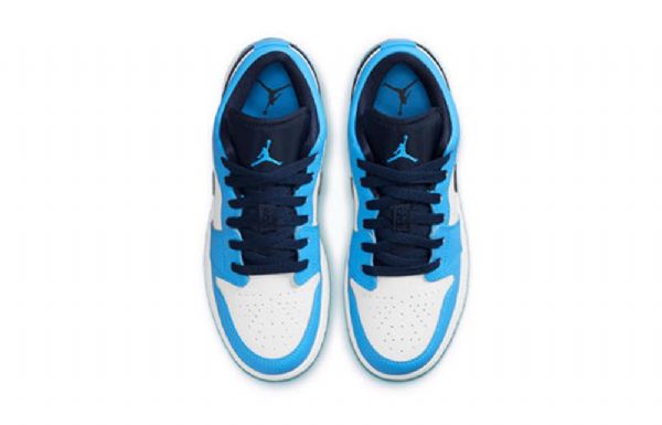 Nike Air Jordan 1 Matalat Topit Gs Koripallokengät Miehille Sininen Valkoinen
