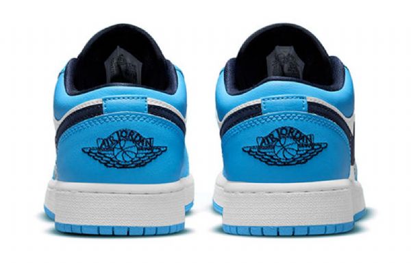 Nike Air Jordan 1 Matalat Topit Gs Koripallokengät Miehille Sininen Valkoinen