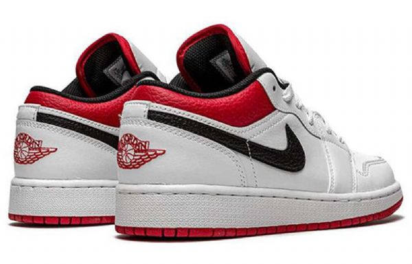 Nike Air Jordan 1 Matalat Topit Gs Koripallokengät Miehille Valkoinen Punainen
