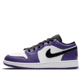 Nike Air Jordan 1 Matalat Topit Gs Koripallokengät Miehille Violetti